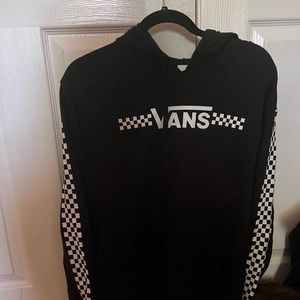 VANS black and white checkered hoodie